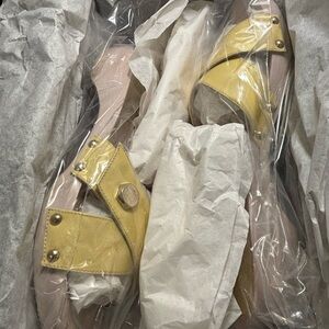 GUCCI VERNICE DIAMOND MYSTIC WHITE mule/clogs.